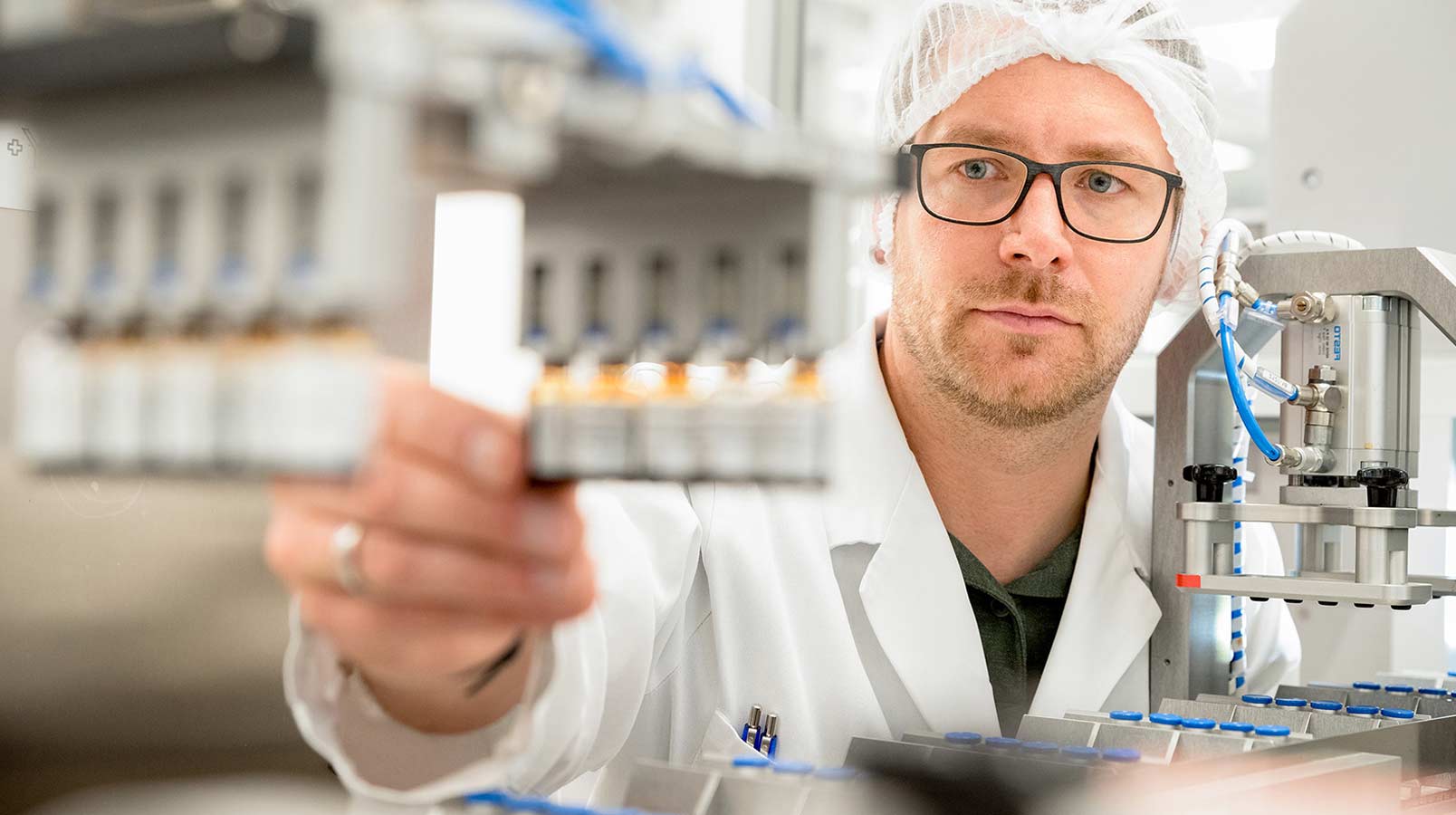 Researcher smiling
